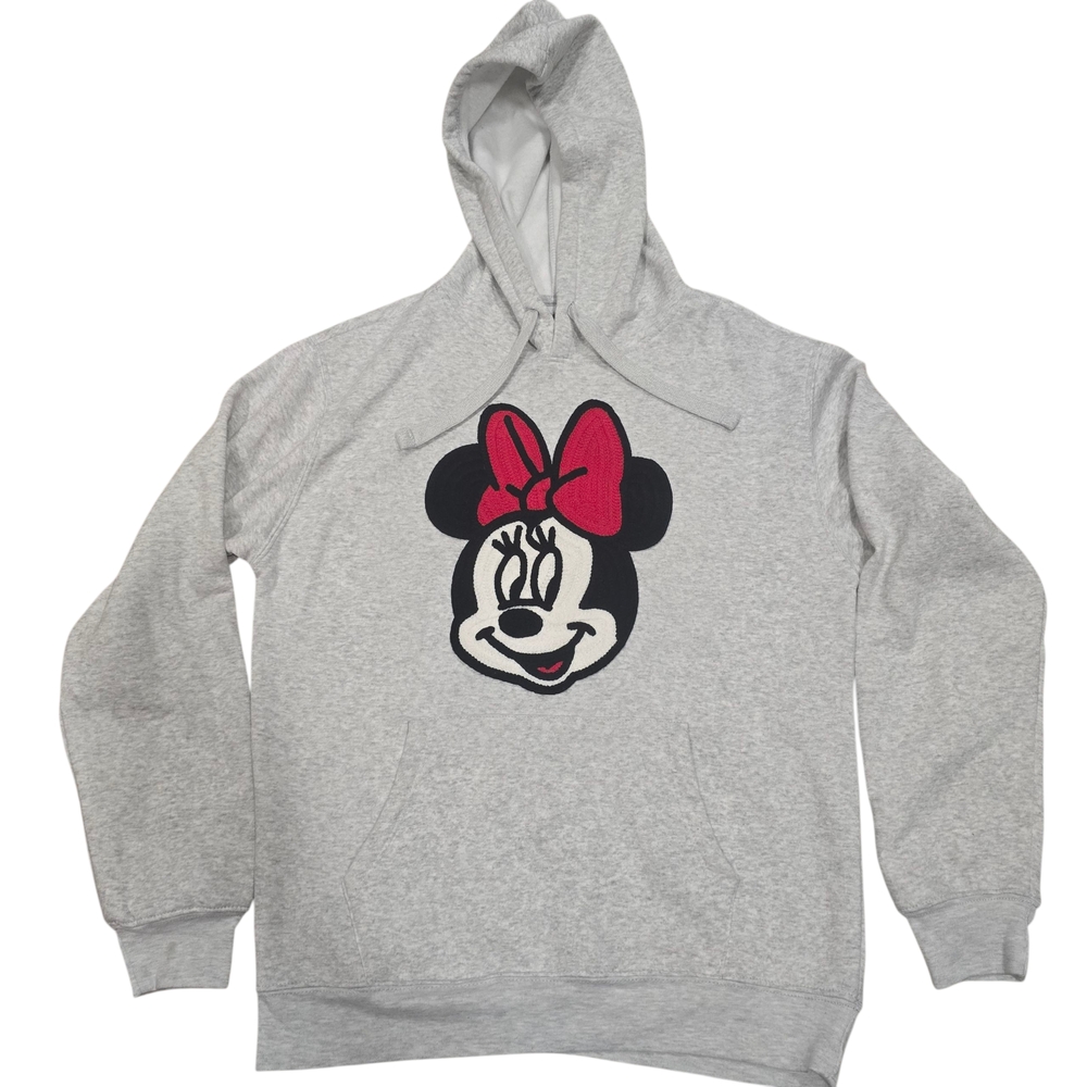 Gray Hoodie with Minnie Mouse Design Size S